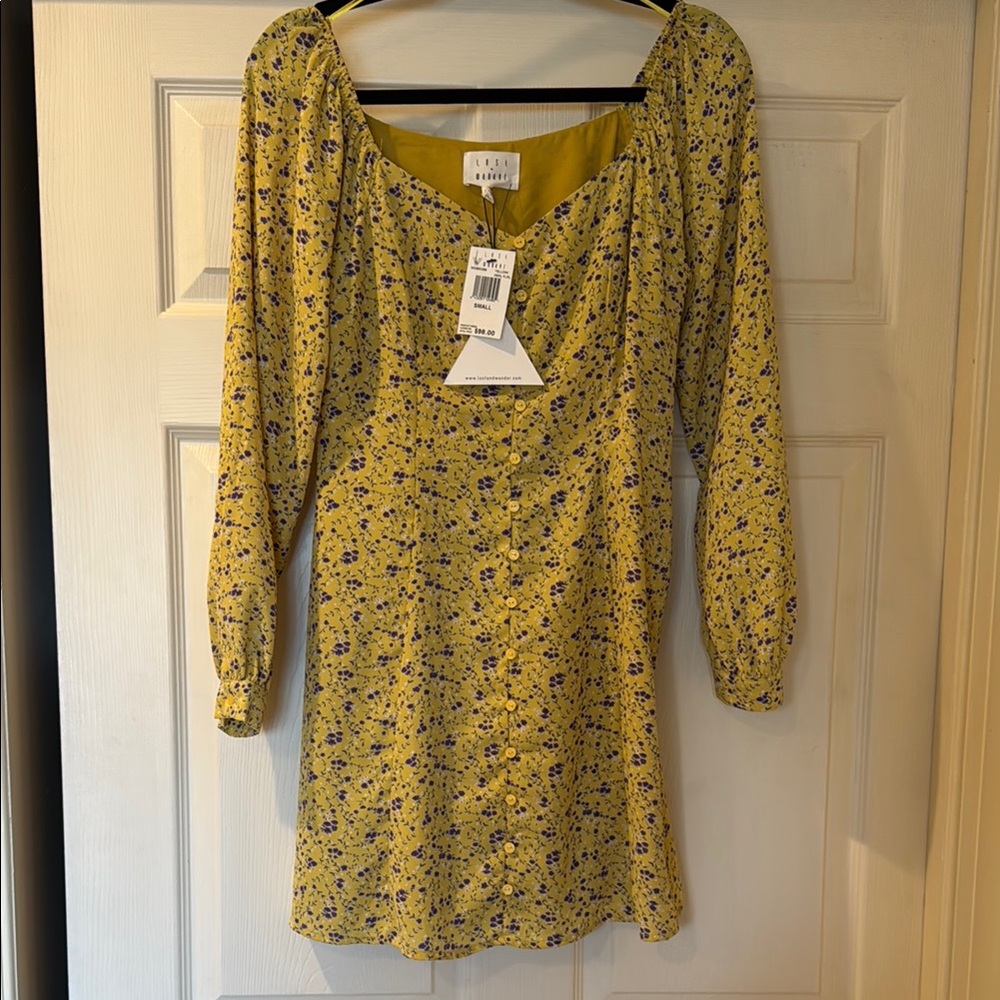 Yellow Floral Dress- Lost & Wander